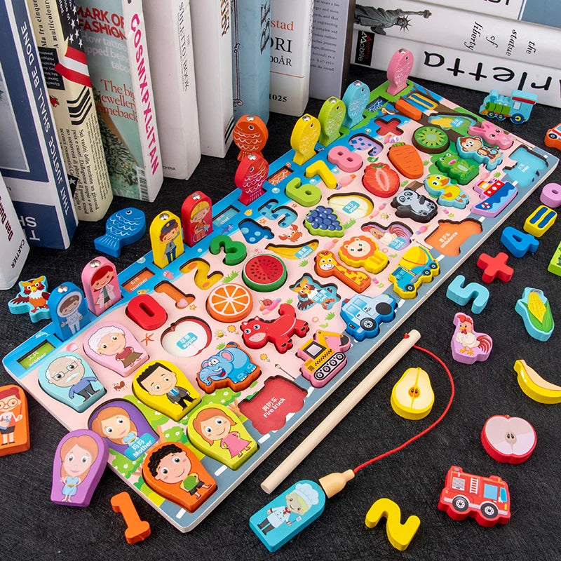 3D Montessori Arithmetic Fishing Toys | Fun Educational Playtime