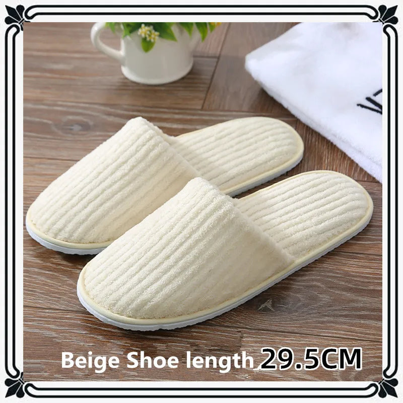 Comfortable Disposable Cotton Slippers | Hotel & Home Use