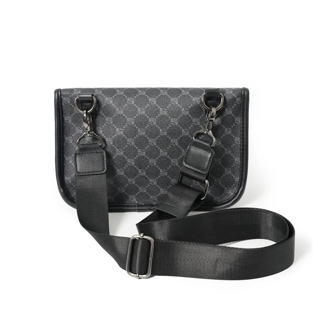 Stylish Men's PU Leather Crossbody Bag | Versatile Fashion Accessory