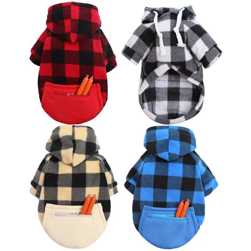 Reversible Dog Winter Coat | Plaid Vest for All Sizes