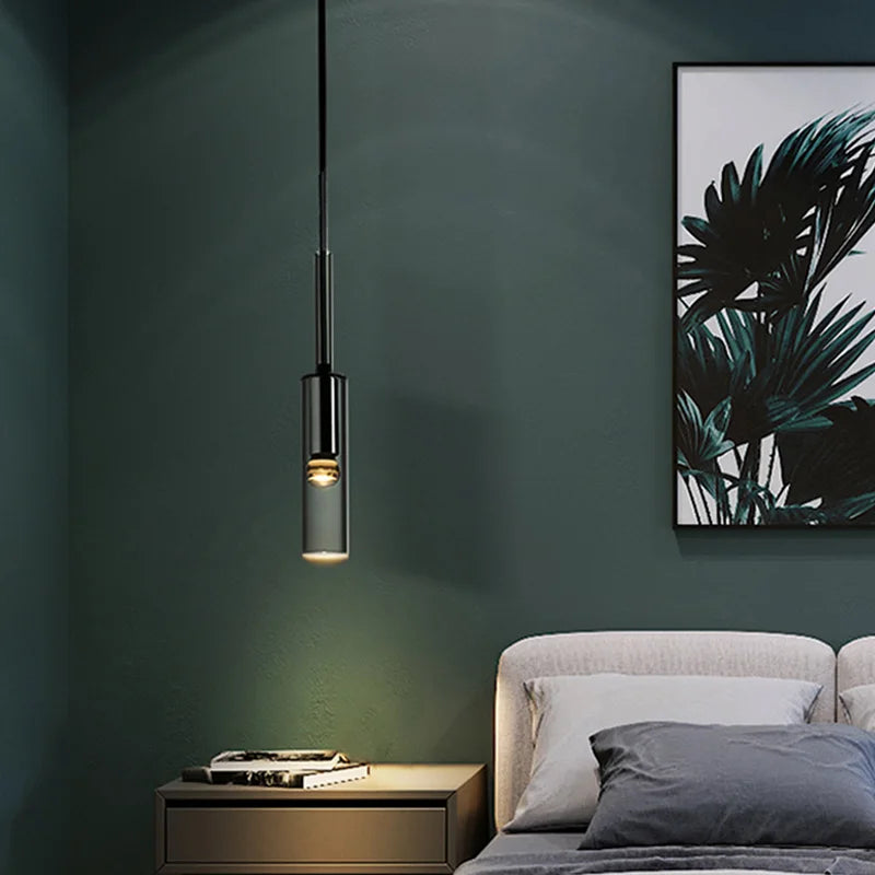 Modern Crystal Bedside Lamp | Elegant Minimalist Lighting Solution