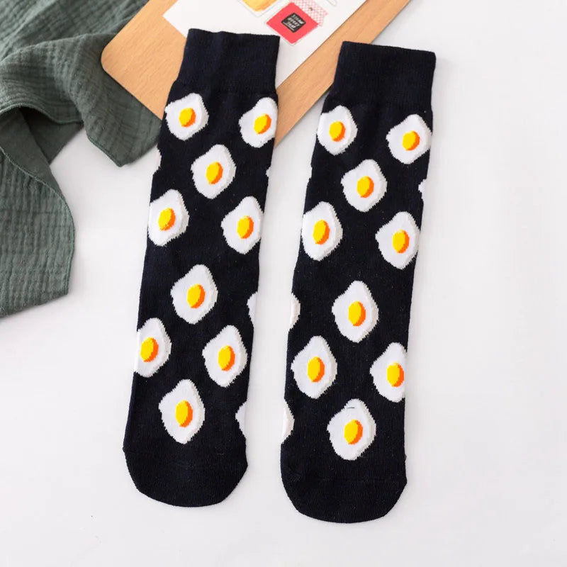 Calcetines Divertidos de Dibujos Animados de Comida para Hombre | Diseños de Aguacate y Hamburguesa