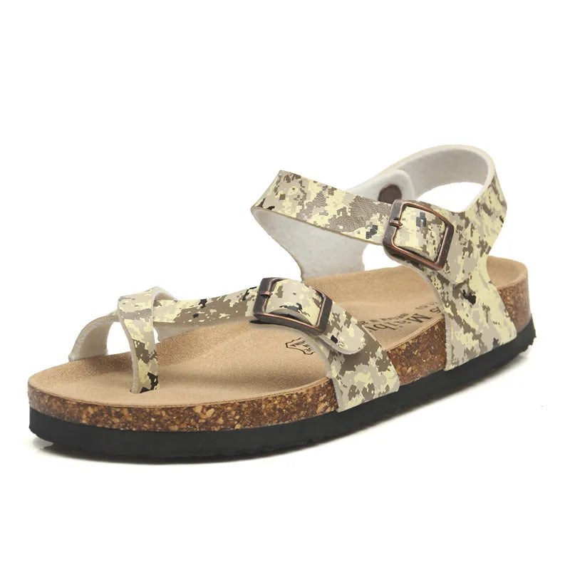 Fashion Casual Cork Sandals for Women | Summer Beach Gladiator Shoes