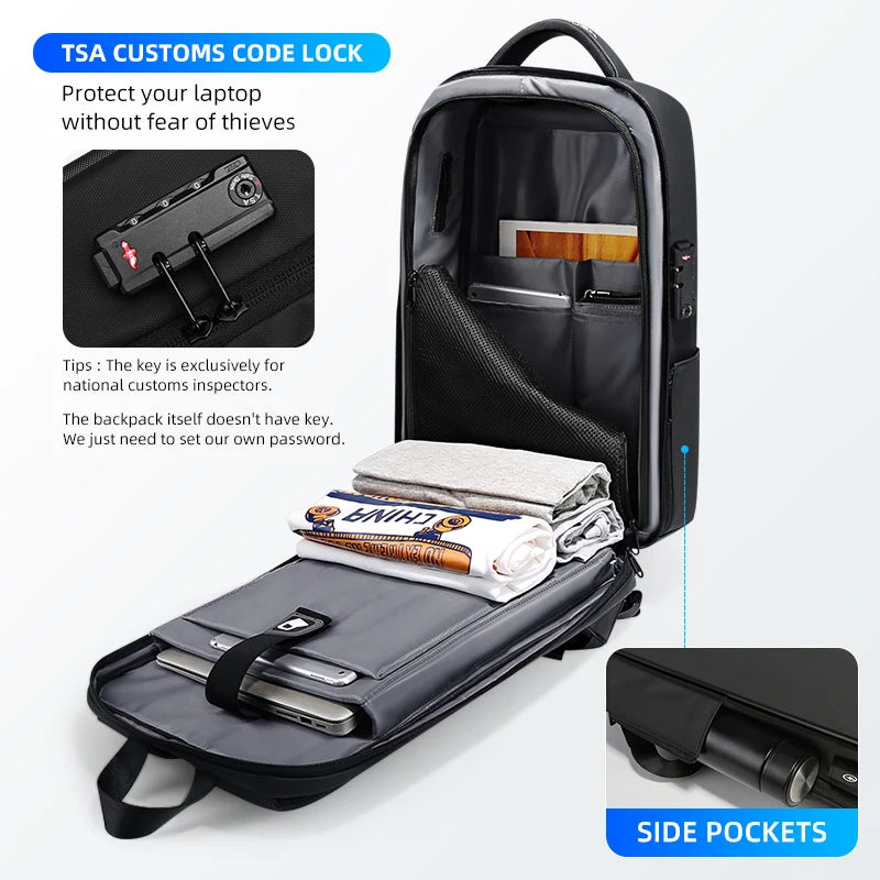 Waterproof Anti-Theft Laptop Backpack | USB Charging Business Bag