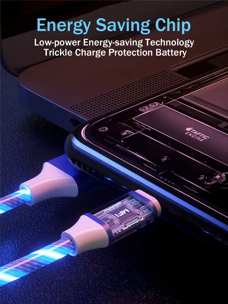 3 in 1 LED Charging Cable | Multifunctional USB Type-C Cable