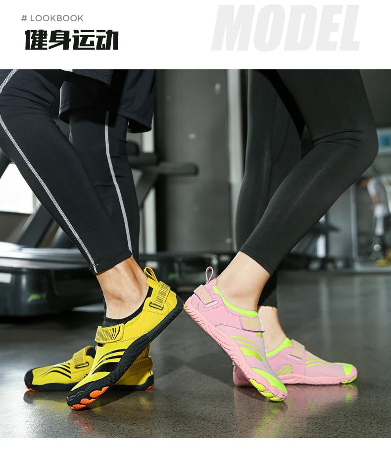 Unisex Swimming Water Shoes Men Barefoot Outdoor Beach Sandals Upstream Aqua Shoes Plus Size Nonslip River Sea Diving Sneakers