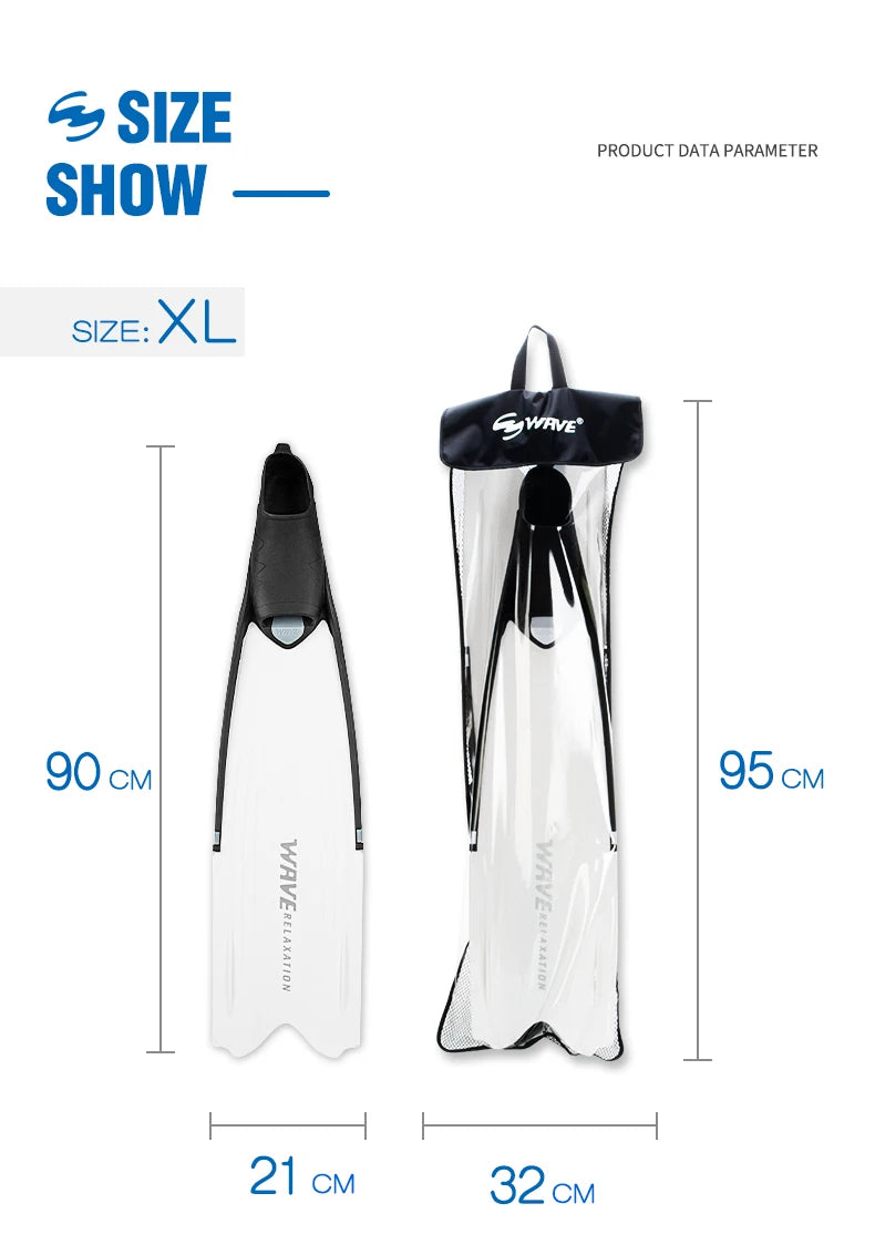 Professional Freediving Fins for Spearfishing & Water Sports