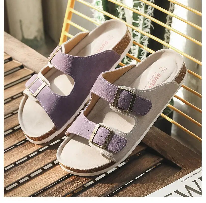 Summer Women's Casual Cork Slippers | Stylish Outdoor Slides