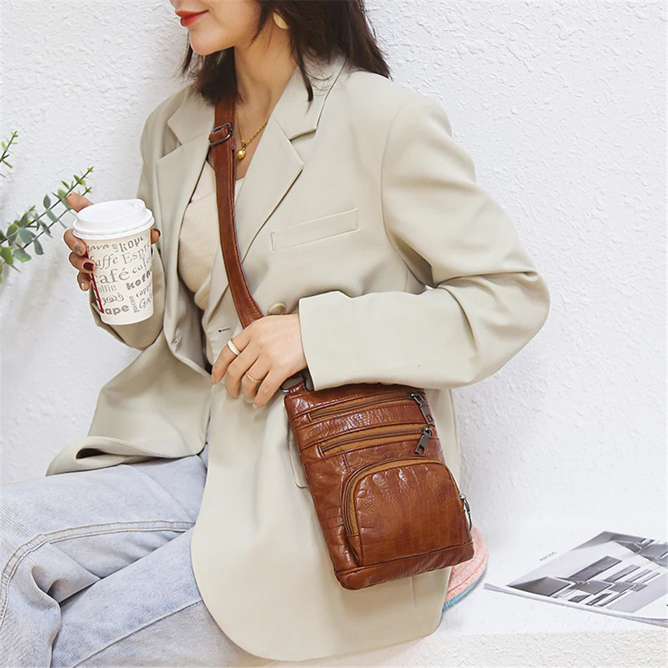 Bolso Bandolera con Múltiples Bolsillos para Mujer | Moderno y Versátil