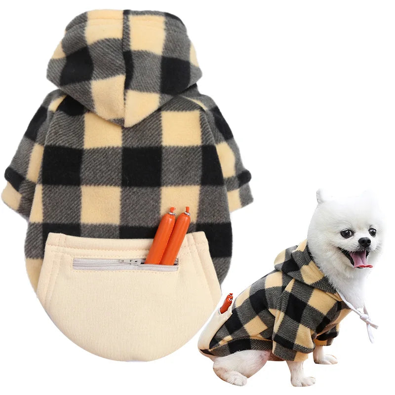 Reversible Dog Winter Coat | Plaid Vest for All Sizes