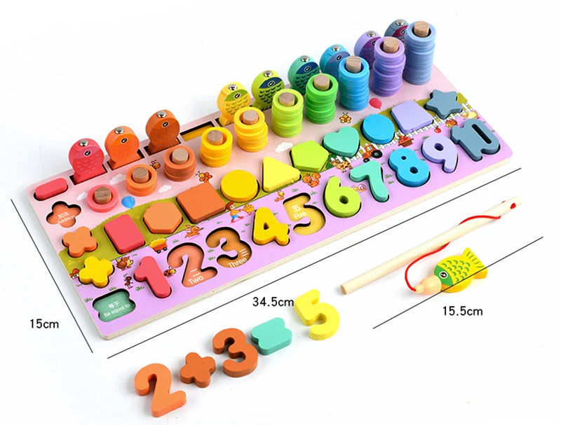 3D Montessori Arithmetic Fishing Toys | Fun Educational Playtime
