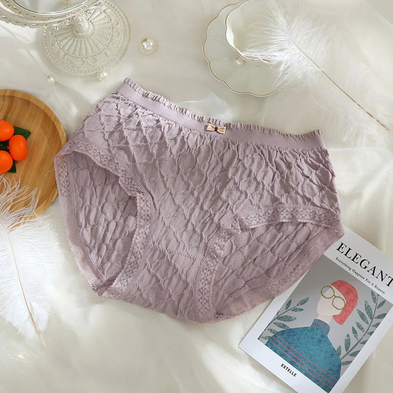 Plus Size Women's Lace Briefs | Summer Antibacterial Panties