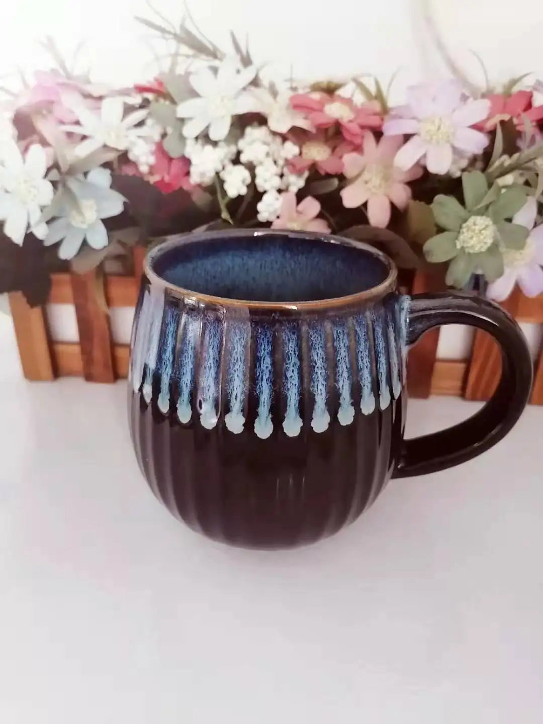Large Capacity Retro Ceramic Mug | Hand Warmer Coffee Cup