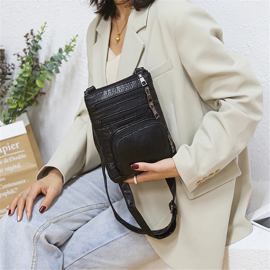 Bolso Bandolera con Múltiples Bolsillos para Mujer | Moderno y Versátil