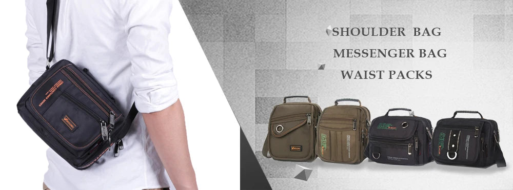 Men's Multifunction Casual Messenger Bags | Waterproof Shoulder Bag