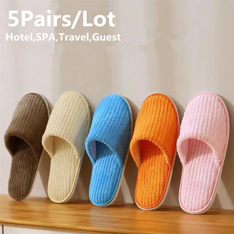 Comfortable Disposable Cotton Slippers | Hotel & Home Use