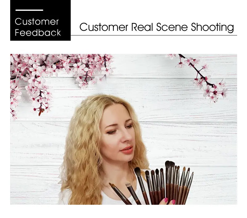 Natural Goat Hair Eyeshadow Brush | Flawless Makeup Application