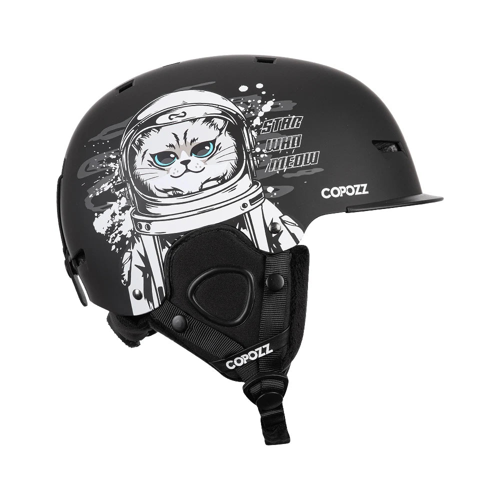 Half-Covered Anti-Impact Ski Helmet for Adults and Kids
