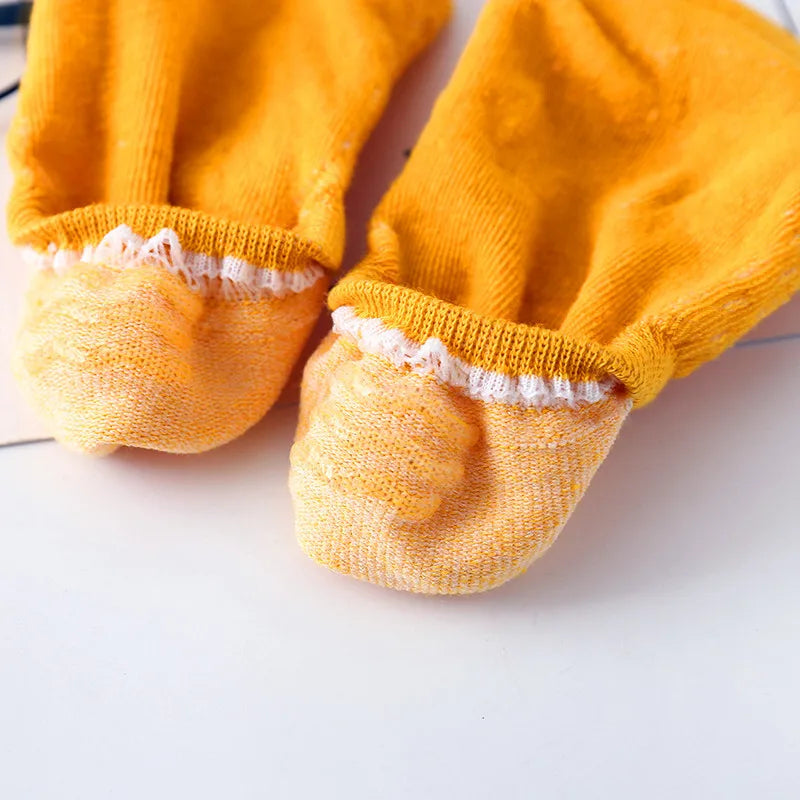 Women's Invisible Boat Socks Set | Breathable Non-Slip Comfort