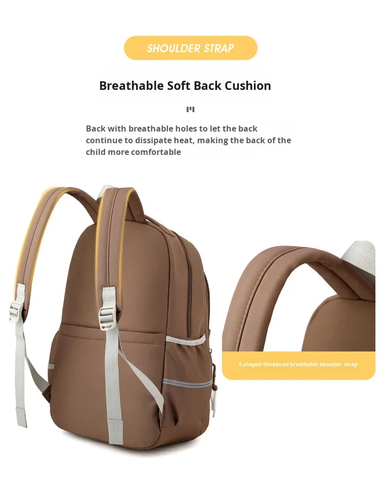 Ultra-Light Waterproof Unisex School Bag for Students | 20-36L