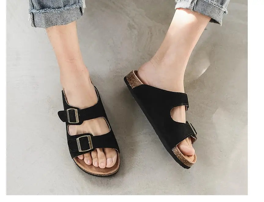 Summer Women's Casual Cork Slippers | Stylish Outdoor Slides