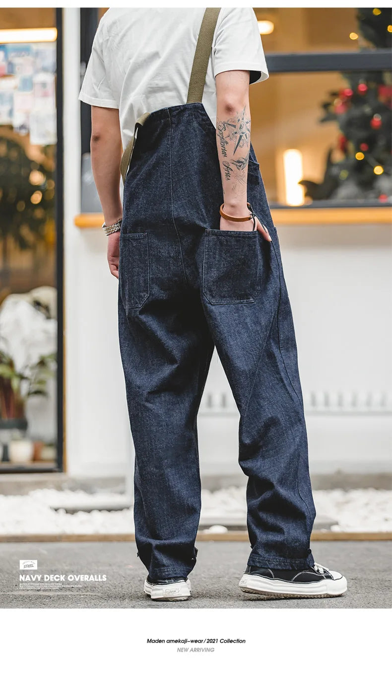 Unisex Vintage Denim Overalls | Stylish Baggy Jumpsuits for All