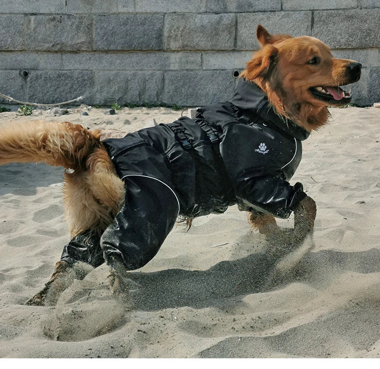 Waterproof Dog Outdoor Jacket | Winter Warm Reflective Raincoat