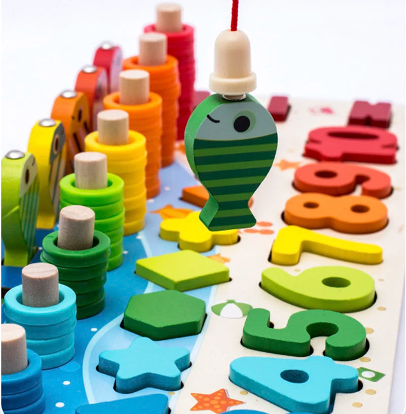 3D Montessori Arithmetic Fishing Toys | Fun Educational Playtime
