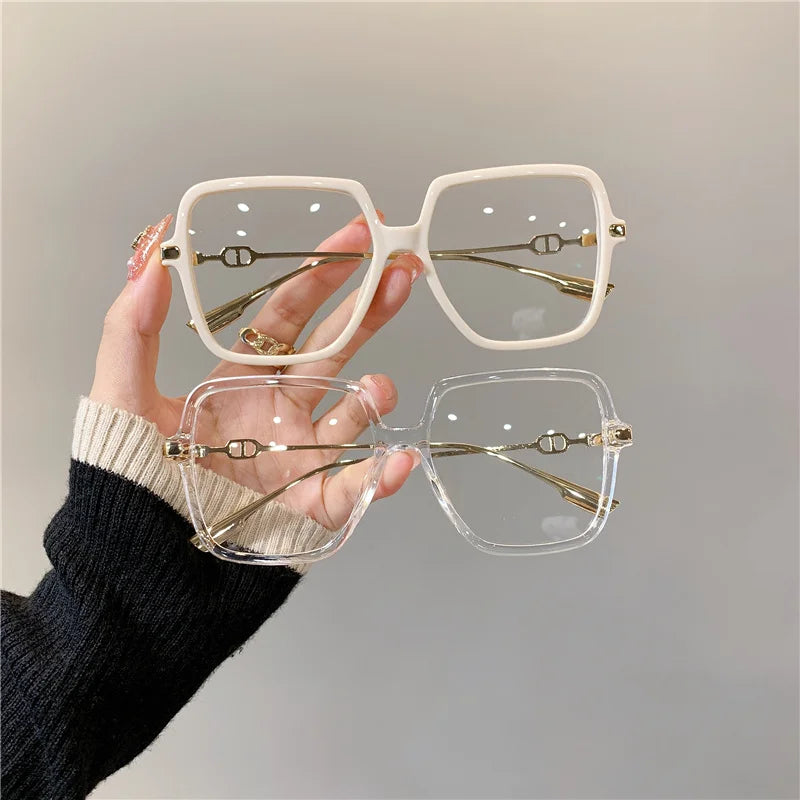 Women's Oversized Square Retro Eyewear | Anti-Blue Light Glasses 2026