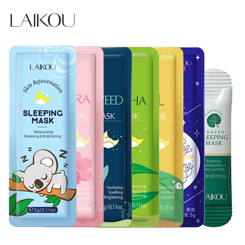 7pcs Moisturizing Facial Mask Set | Hydrating Night Masks