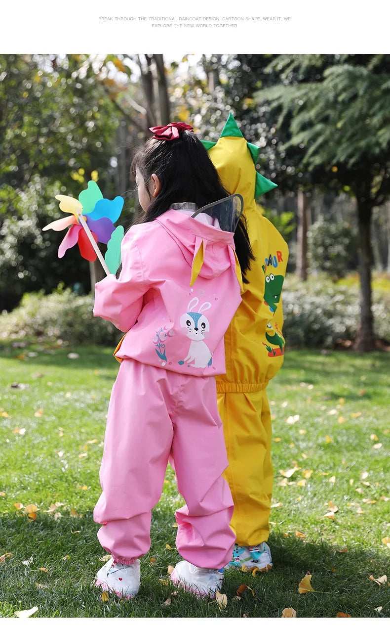 Children's Thickened Raincoat | Durable Outdoor Rain Gear