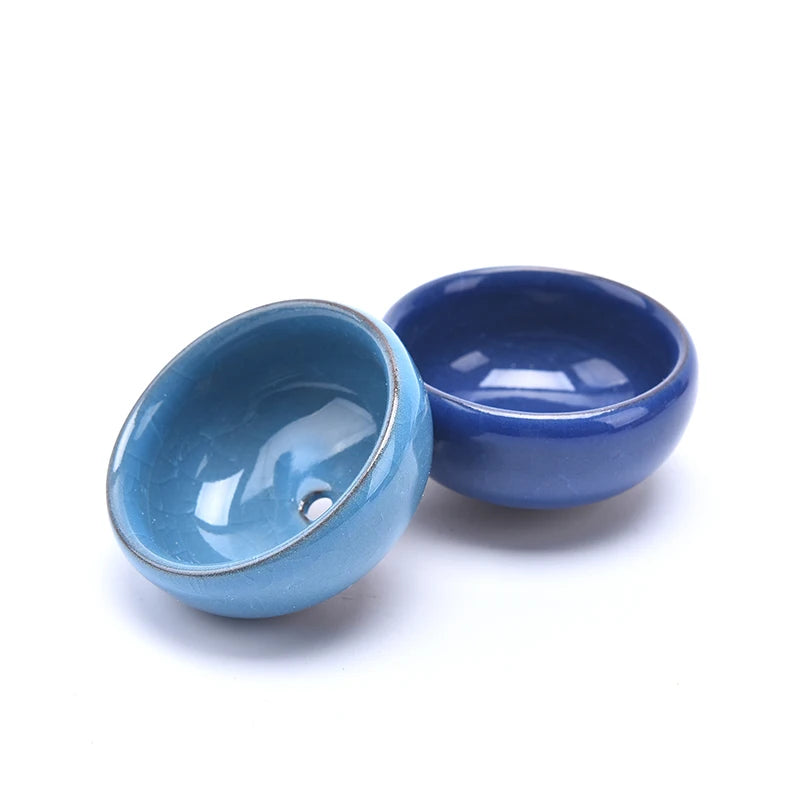 Cute Ice-Crack Glaze Flower Ceramic Succulent Planter Mini Pot