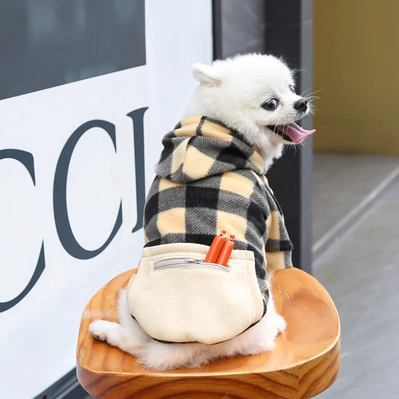 Reversible Dog Winter Coat | Plaid Vest for All Sizes