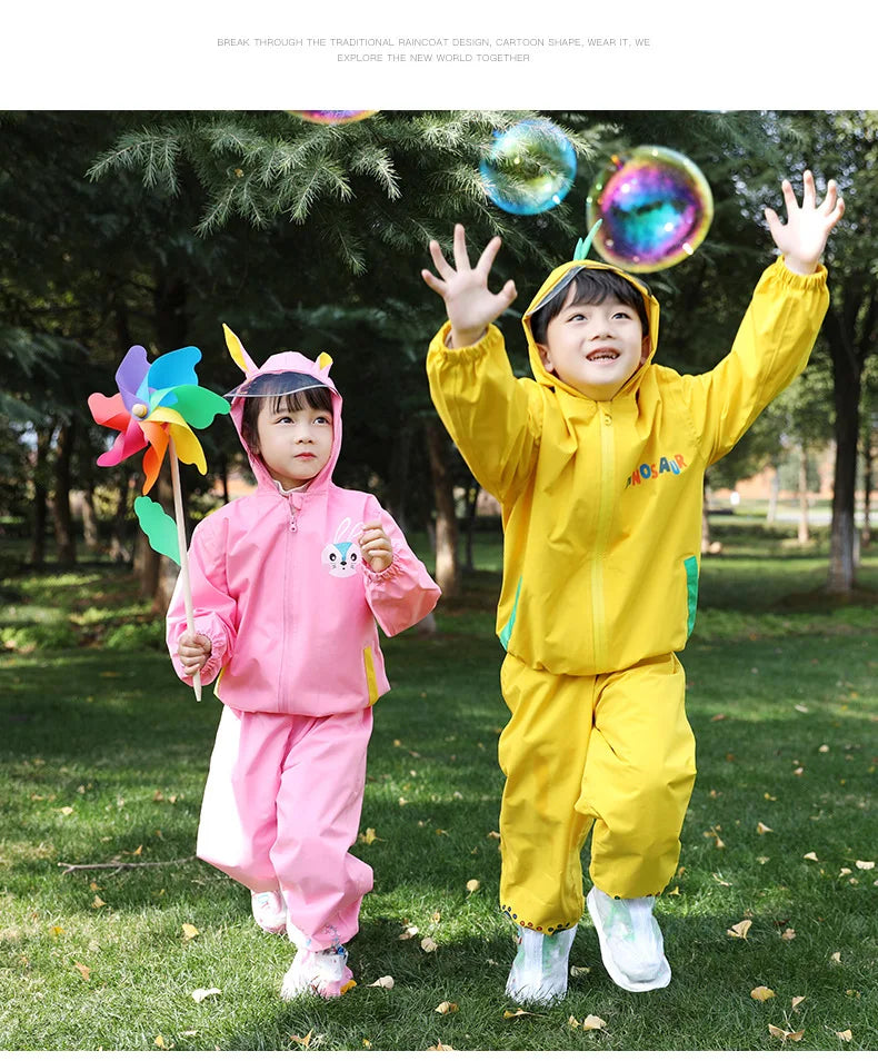 Children's Thickened Raincoat | Durable Outdoor Rain Gear