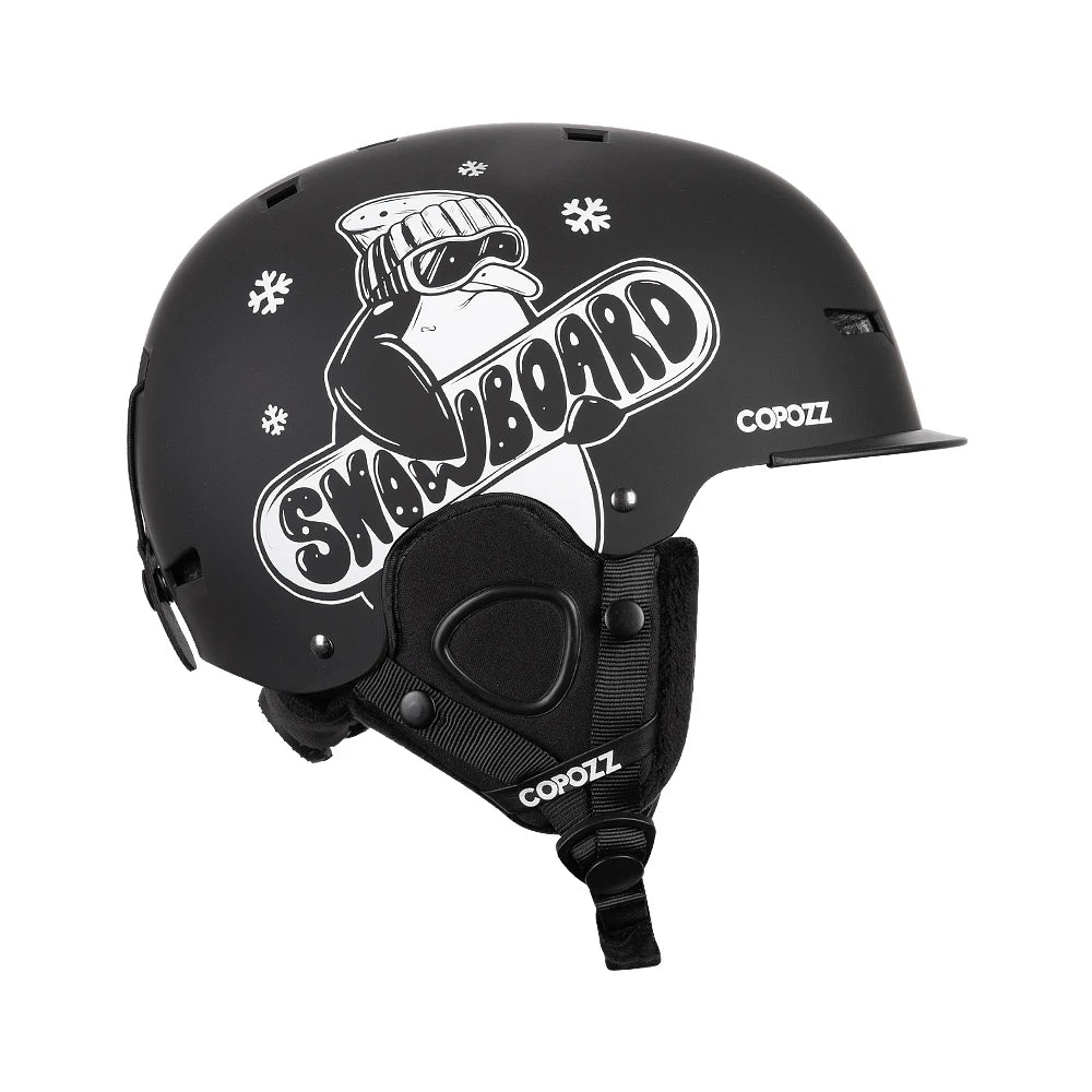 Half-Covered Anti-Impact Ski Helmet for Adults and Kids