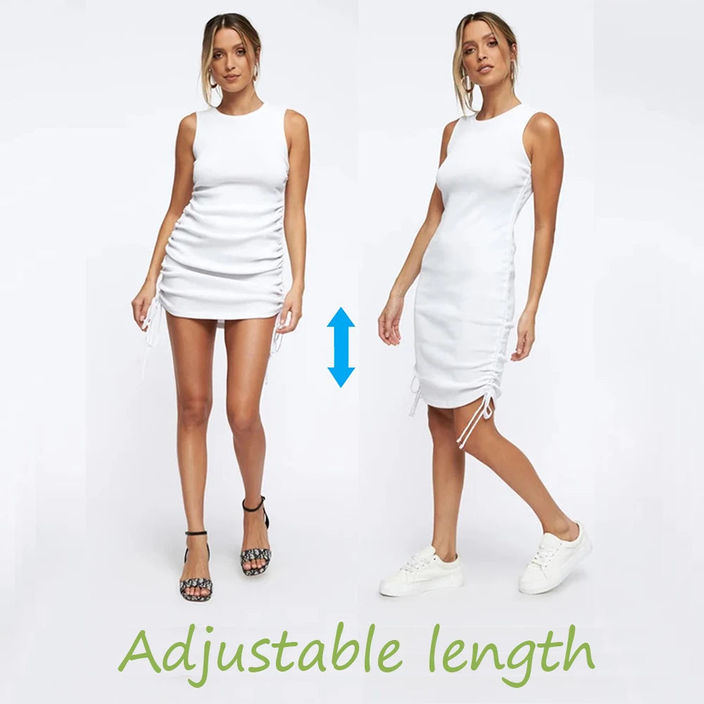 Women’s Ribbed Elastic Mini Dress | Sexy Summer Club Wear