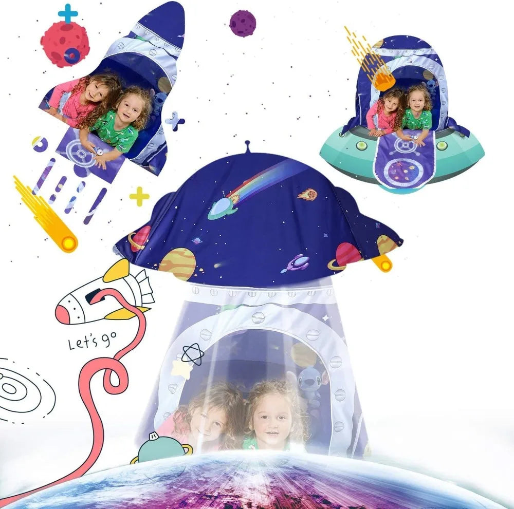Rocket Ship Kids Tent | Fun Indoor & Outdoor Playhouse