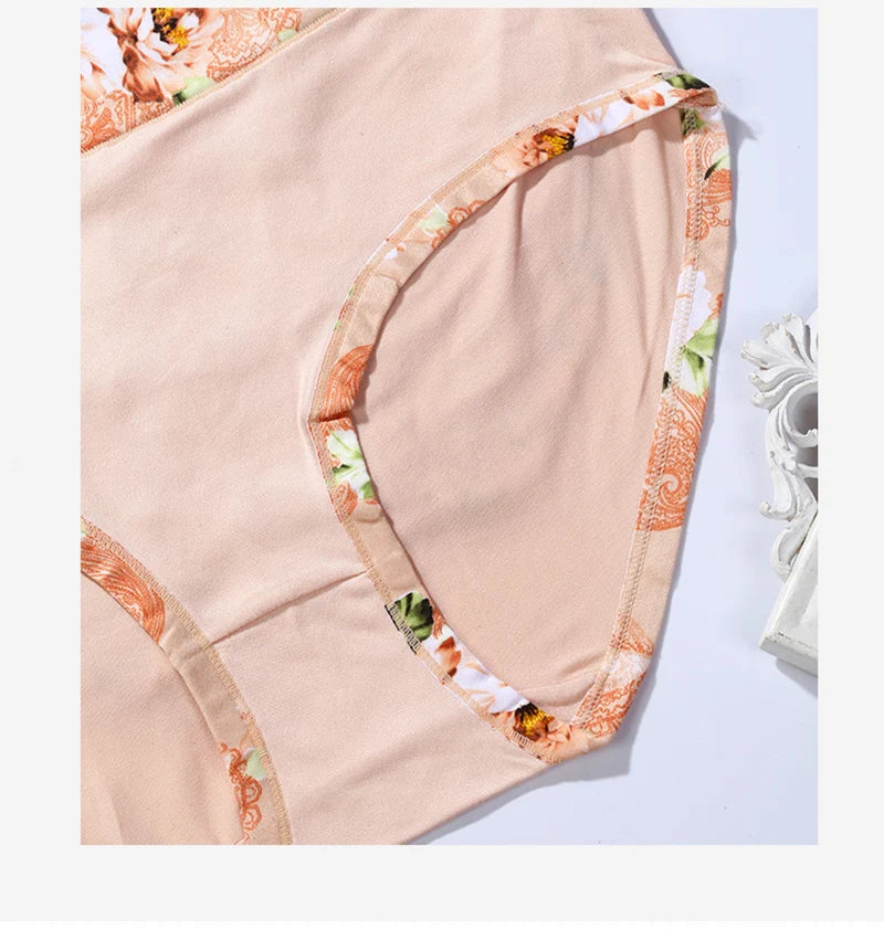 Plus Size Floral Briefs | Comfortable Women's Underwear