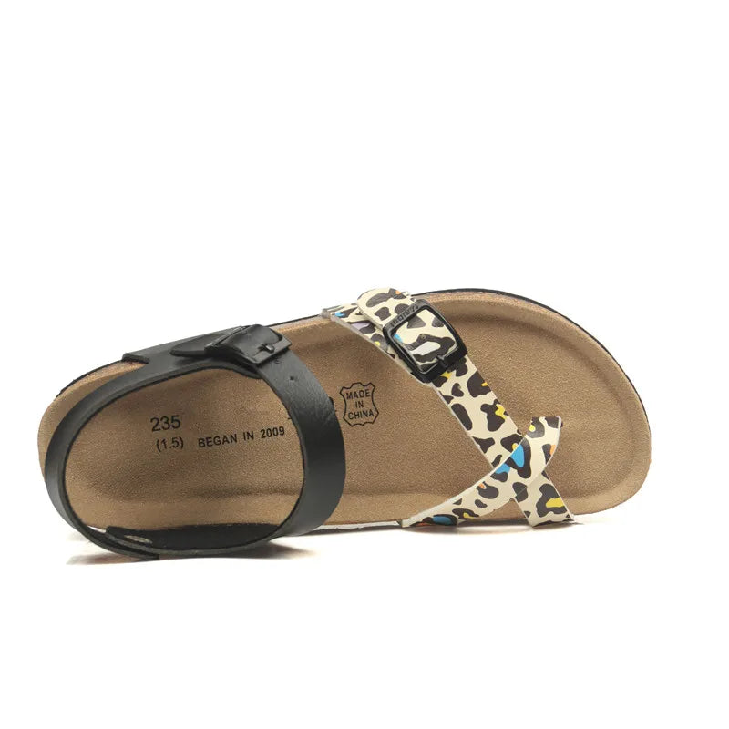 Fashion Casual Cork Sandals for Women | Summer Beach Gladiator Shoes