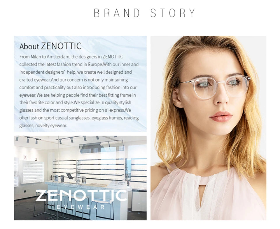 Stylish Women’s Rectangle Prescription Glasses | Anti-Blue Light Eyewear