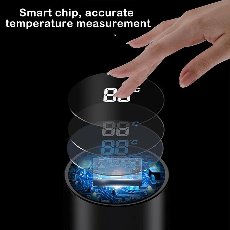 500ML Smart Thermos Water Bottle | Digital Temperature Display