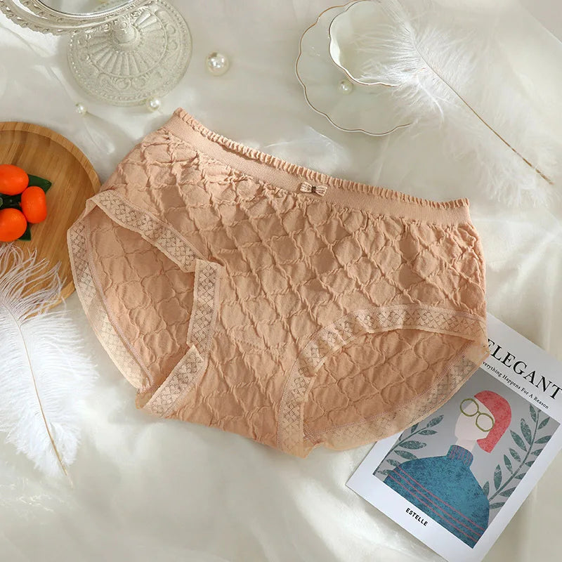 Plus Size Women's Lace Briefs | Summer Antibacterial Panties