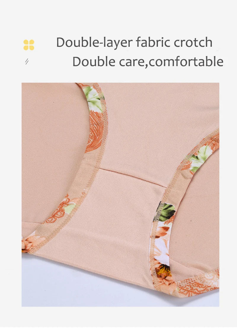 Plus Size Floral Briefs | Comfortable Women's Underwear