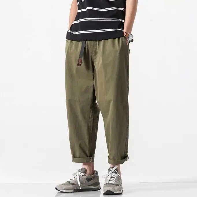 Men's Casual Summer Pants | Trendy Ankle-Length Cargo Trousers
