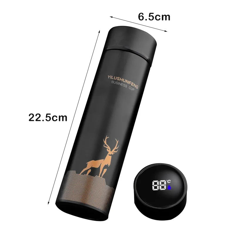 500ML Smart Thermos Water Bottle | Digital Temperature Display