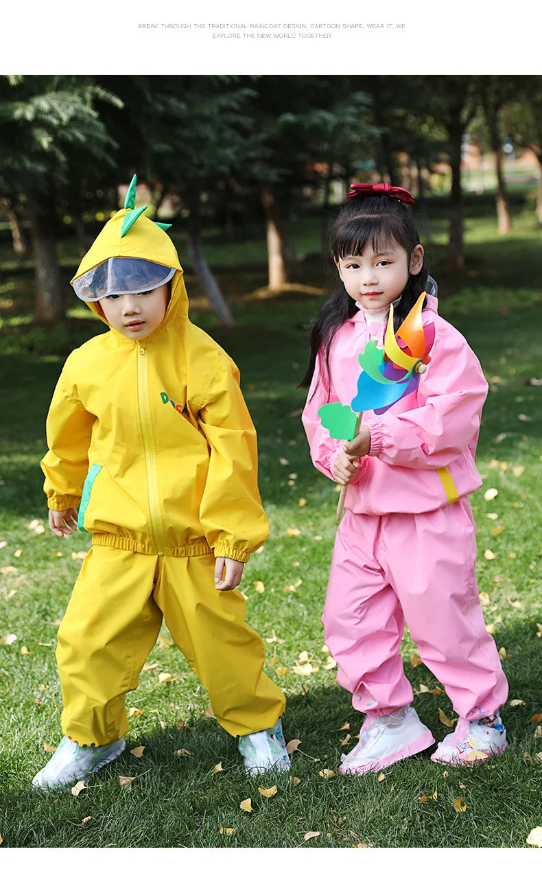 Children's Thickened Raincoat | Durable Outdoor Rain Gear