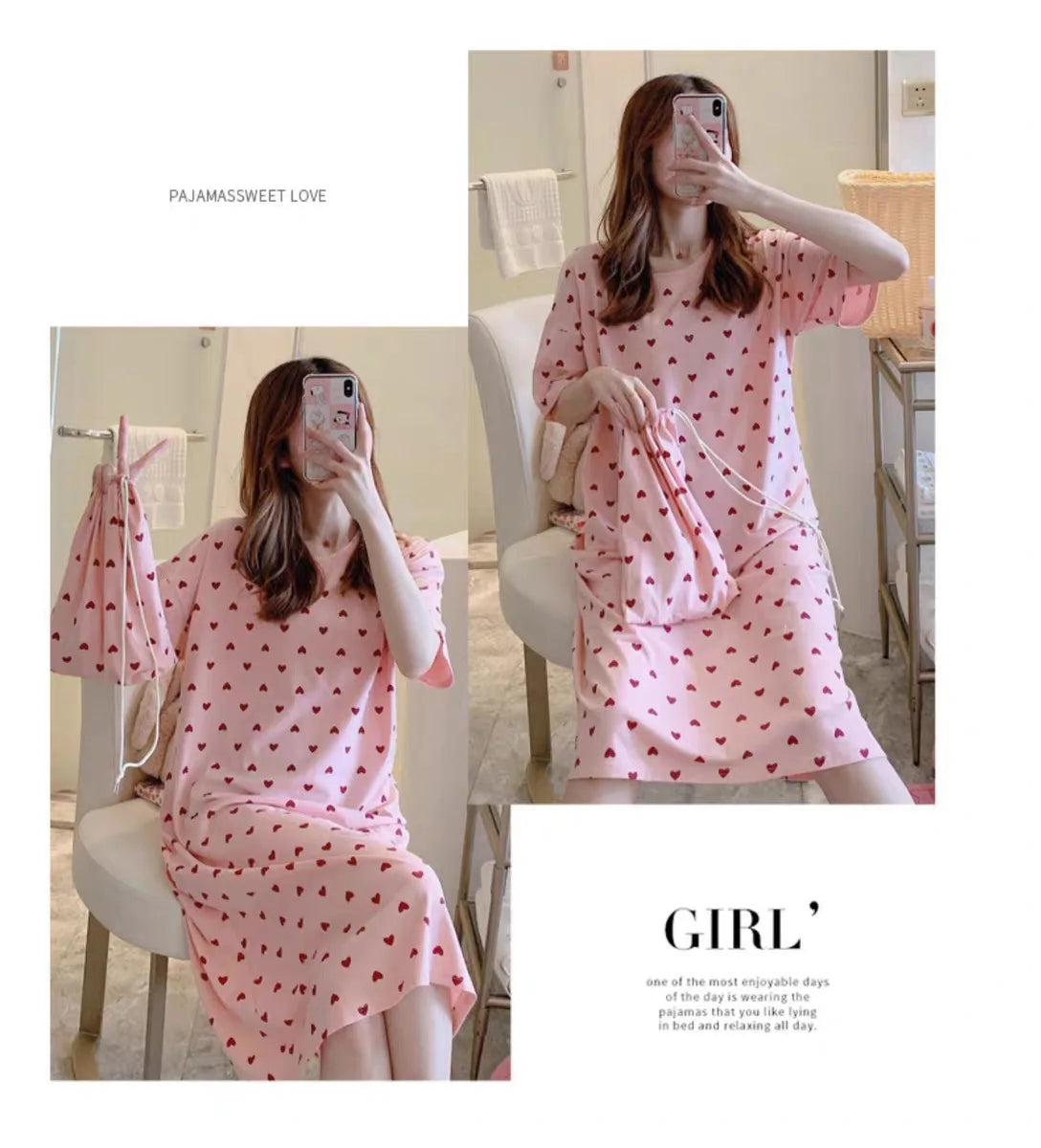 Cute Women's Short Sleeve Nightgown | Plus Size Sleepwear
