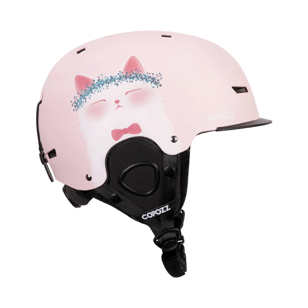 Half-Covered Anti-Impact Ski Helmet for Adults and Kids