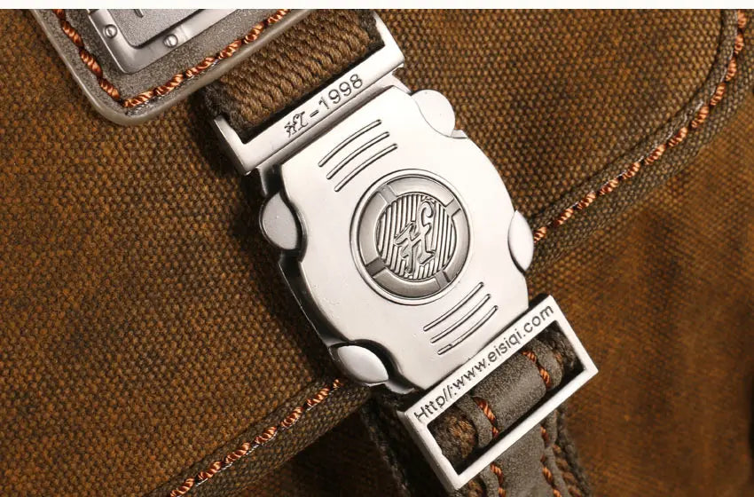 Vintage Canvas Backpack for Men & Teens | School & Travel Rucksack