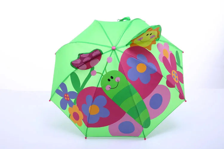 Cute Cartoon Children Umbrella | Fun 3D Ear Design for Kids